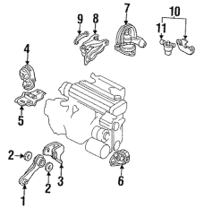 Mounting Engine Front  (50830-SM4-982)