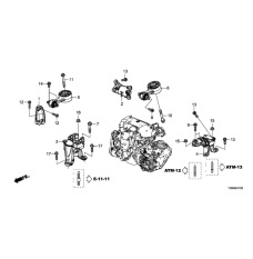 Torque rod upper right (50880-TV9-A01)