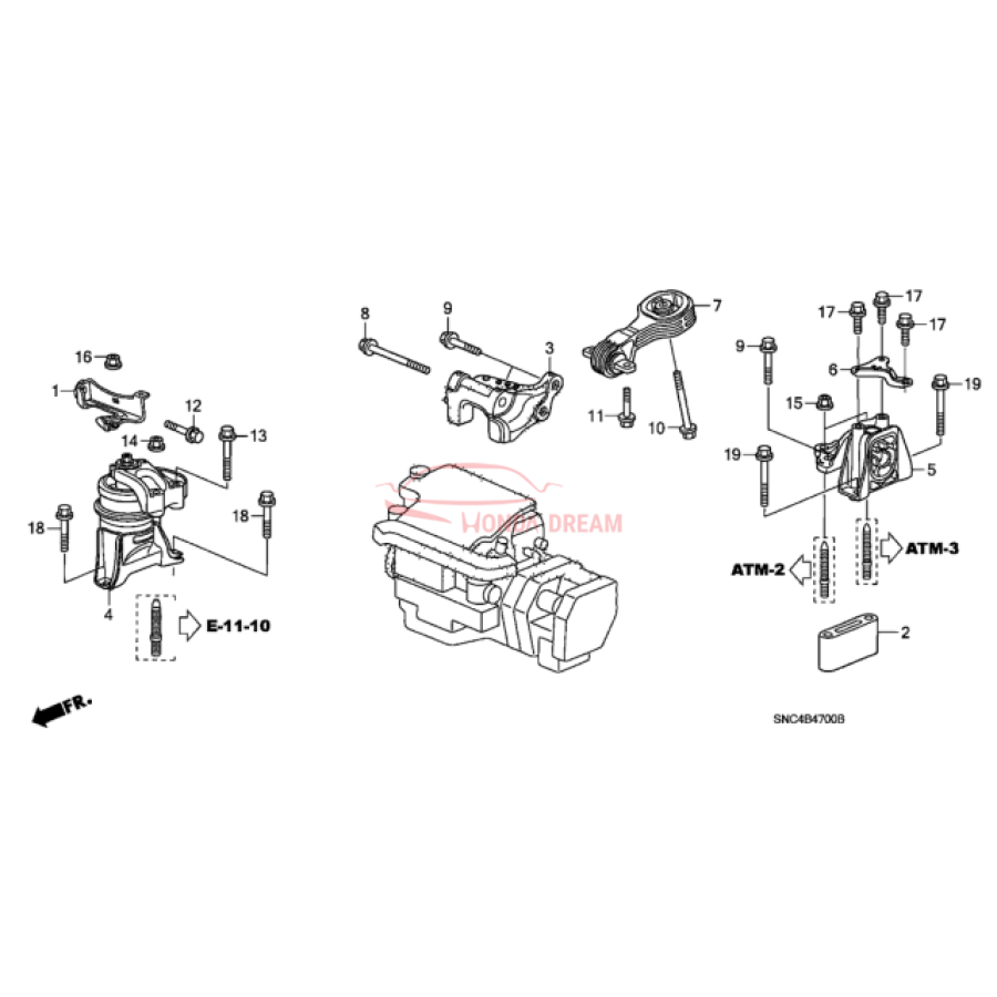 TORQUEROD LWR (CV (50890-SNC-A91) - 3