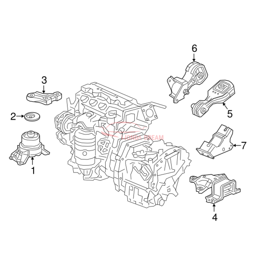 TORQUEROD ASSY (4 (50890-T7L-000) - 3