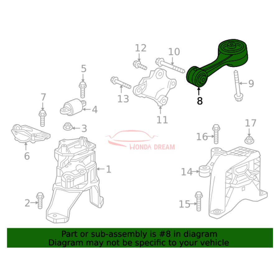 TORQUEROD LWR (50890-TRW-A01) - 2