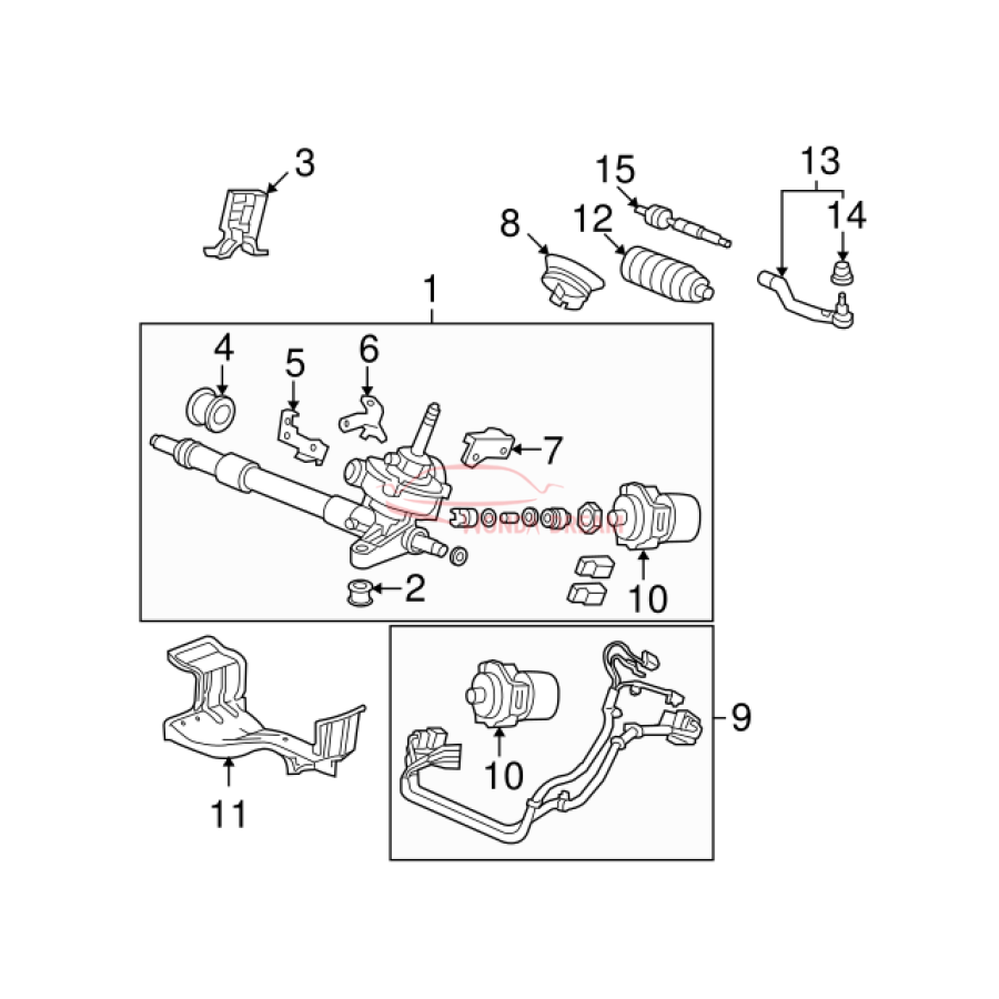 Boot, Tie Rod End (52362-S30-003) - 3