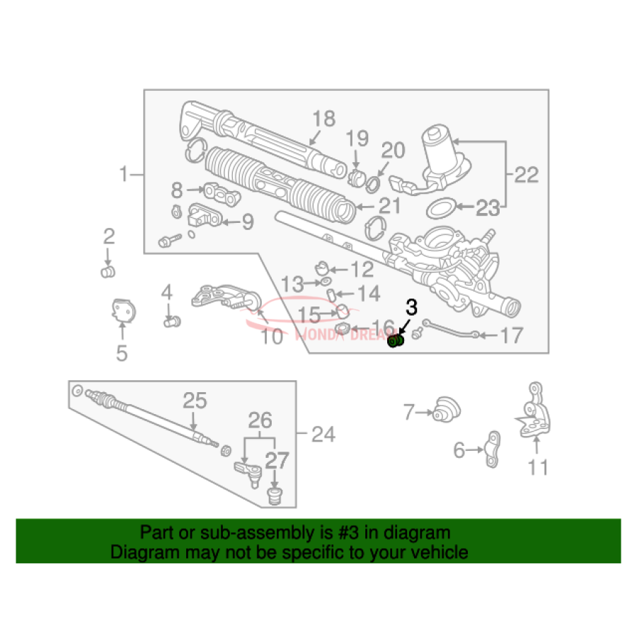 RACK END COMP (53010-S5S-000) - 2