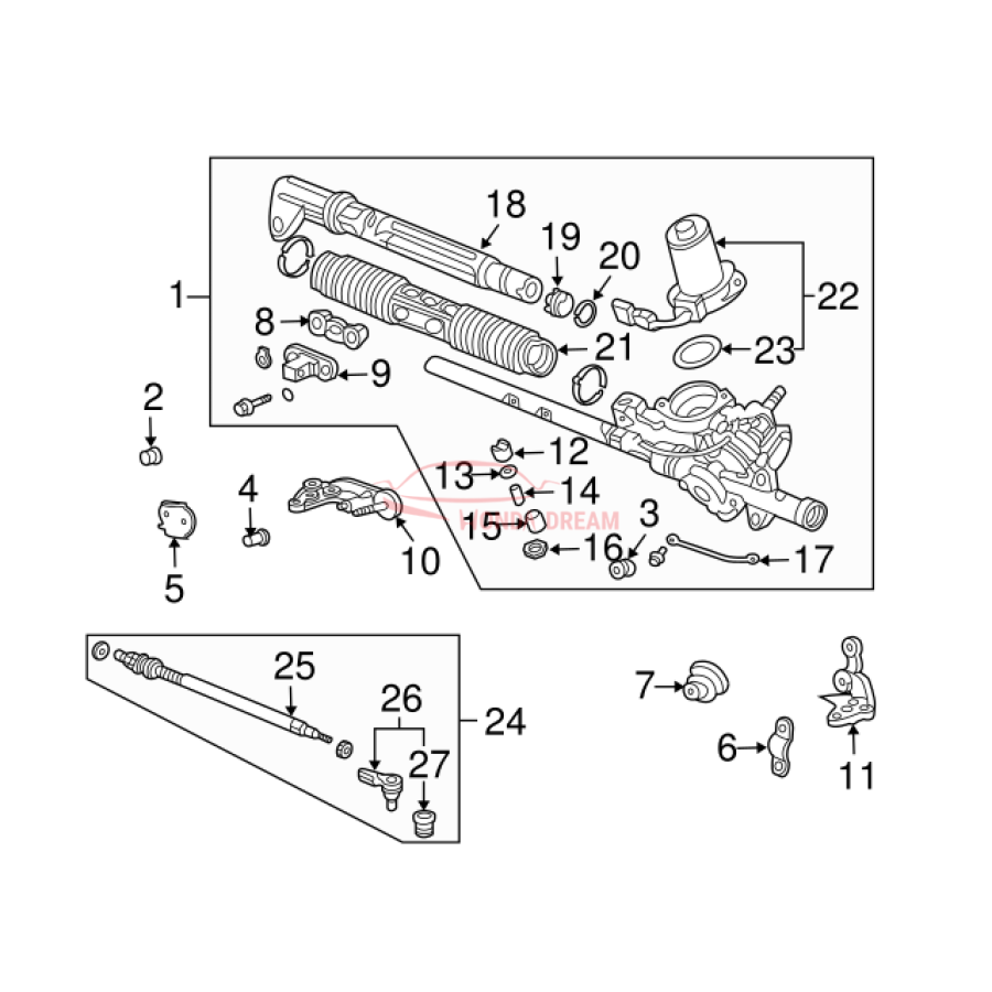 RACK END COMP (53010-S5S-000) - 3