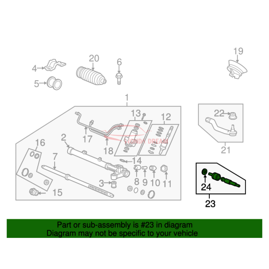 RACK END COMP (53010-SNE-A01) - 2