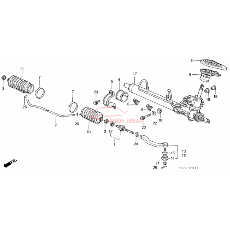 RACK END COMP (53010-ST0-000) - 2