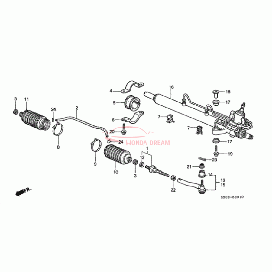 RACK END COMP (53010-SW5-003) - 1