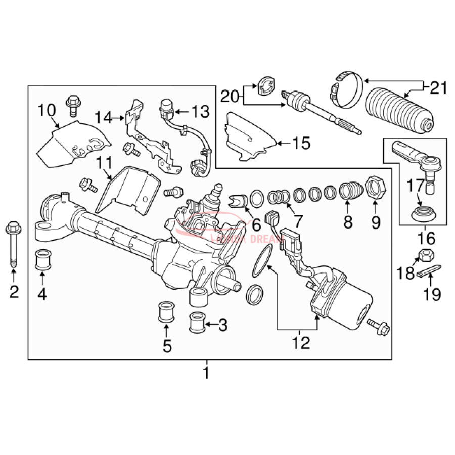 RACK END COMP (53010-SZT-G01) - 3