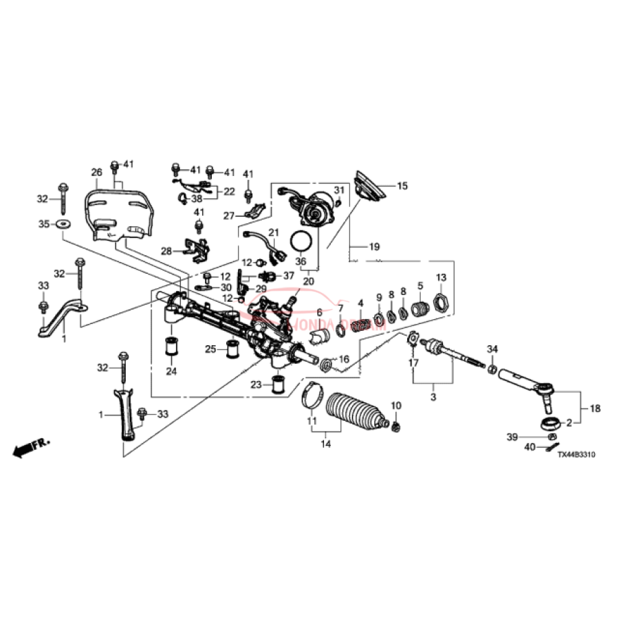 RACK END COMP (53010-TX4-A01) - 2