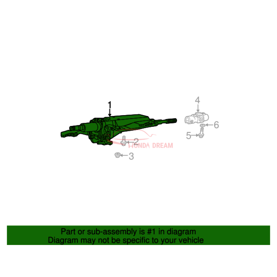 Column Assembly, Steering (53200-S5S-G01) - 2