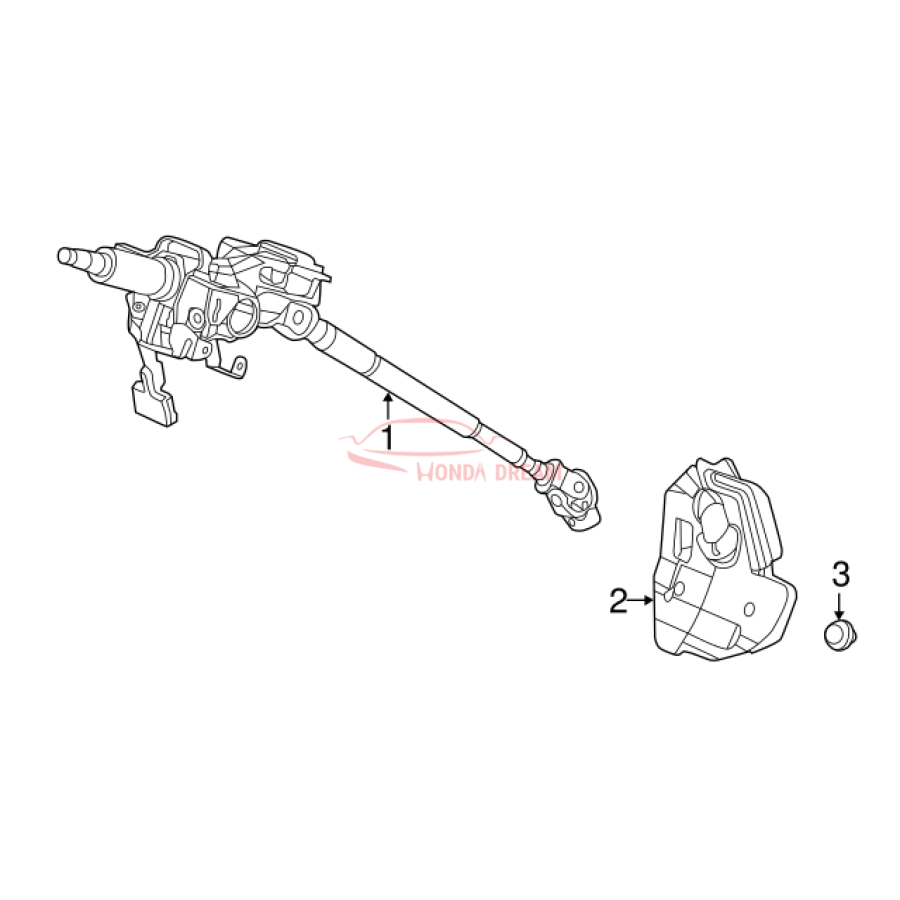 Column Assembly, Steering (53200-T0A-A01) - 3