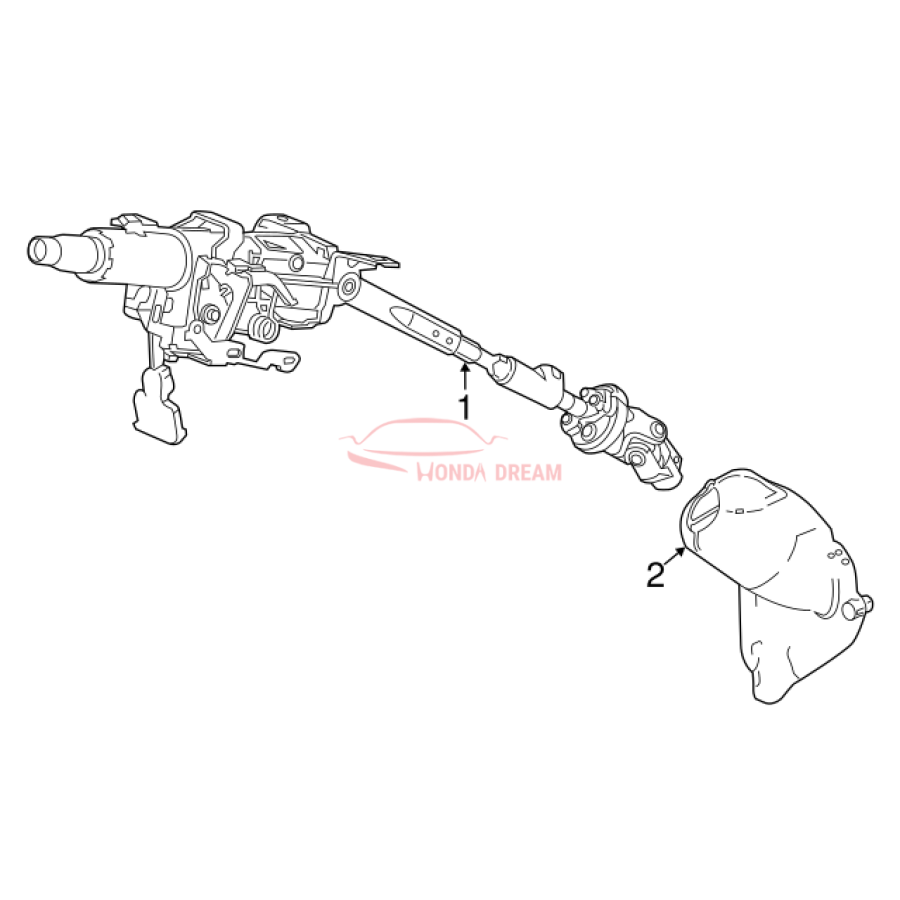 Column Assembly, Steering (53200-T2A-A22) - 2