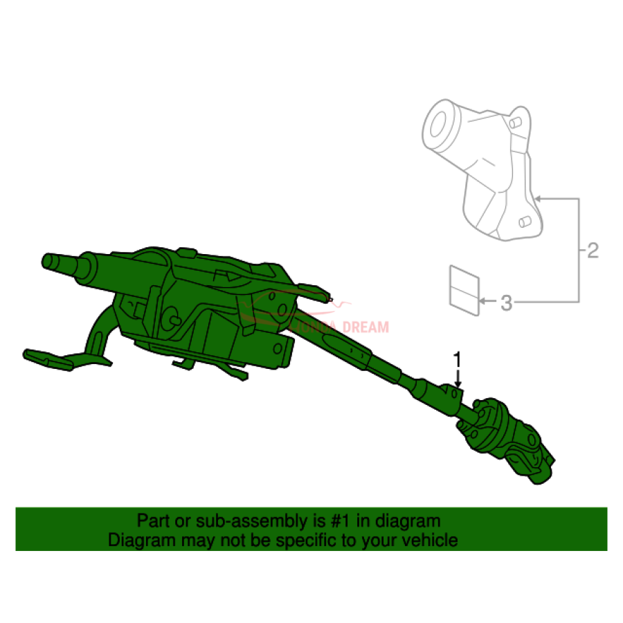 Column Assembly, Steering (53200-TA0-A12) - 2