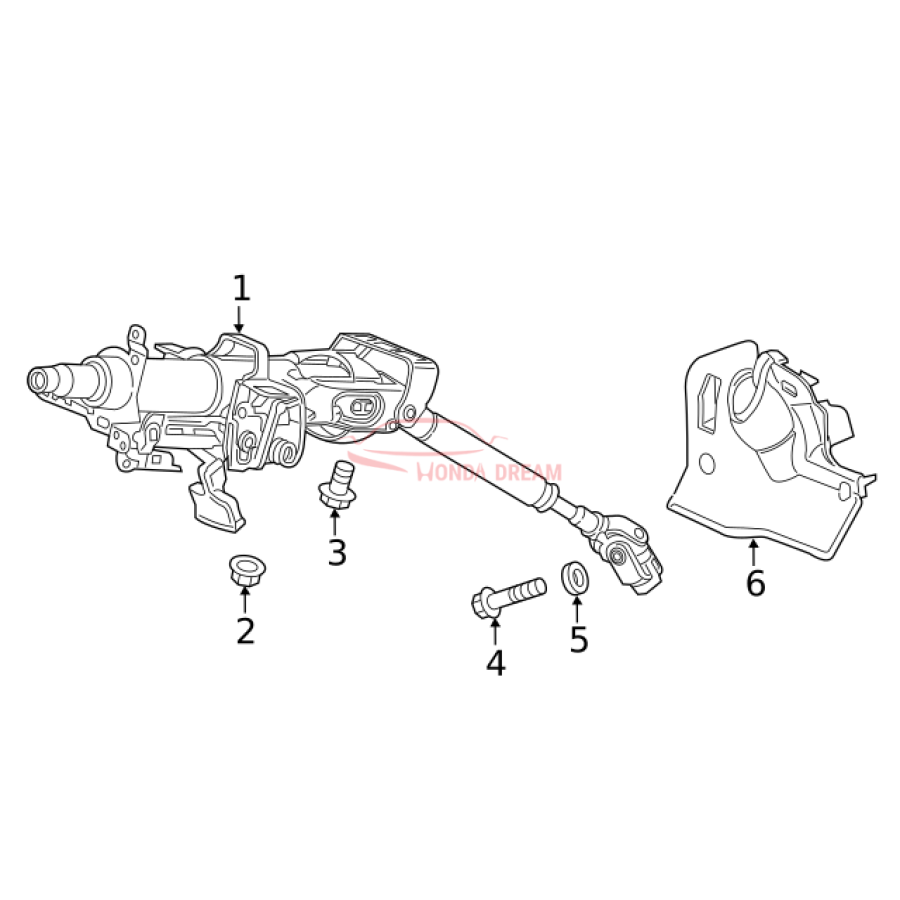 Column Assembly, Steering (53200-TBA-A02) - 3