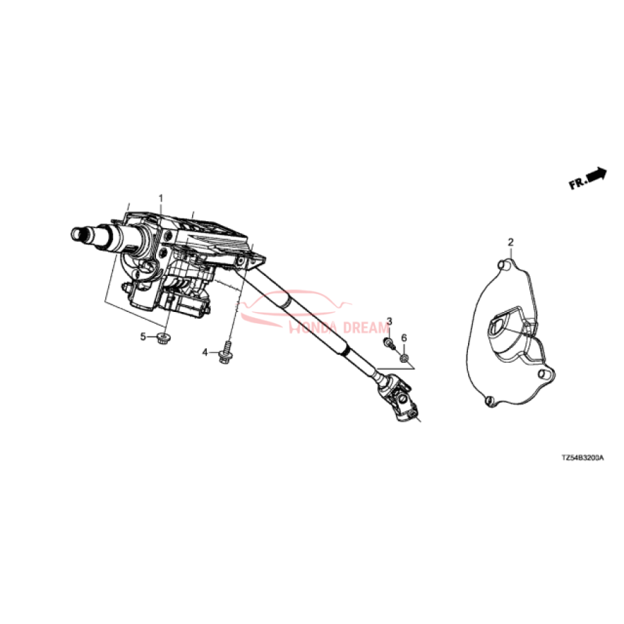 Column Assembly, Steering (53200-TZ5-A52) - 3