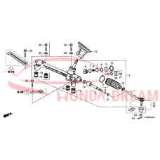 Gear Box Assembly, Steering (53400-T7W-A92) - 3