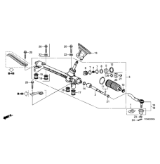 Gear Box Assembly, Steering (53400-T7W-A92)