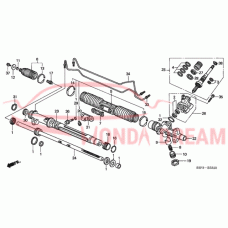 Хомут пильовика рульової рейки, до тяги (53434-S5A-003) - 4