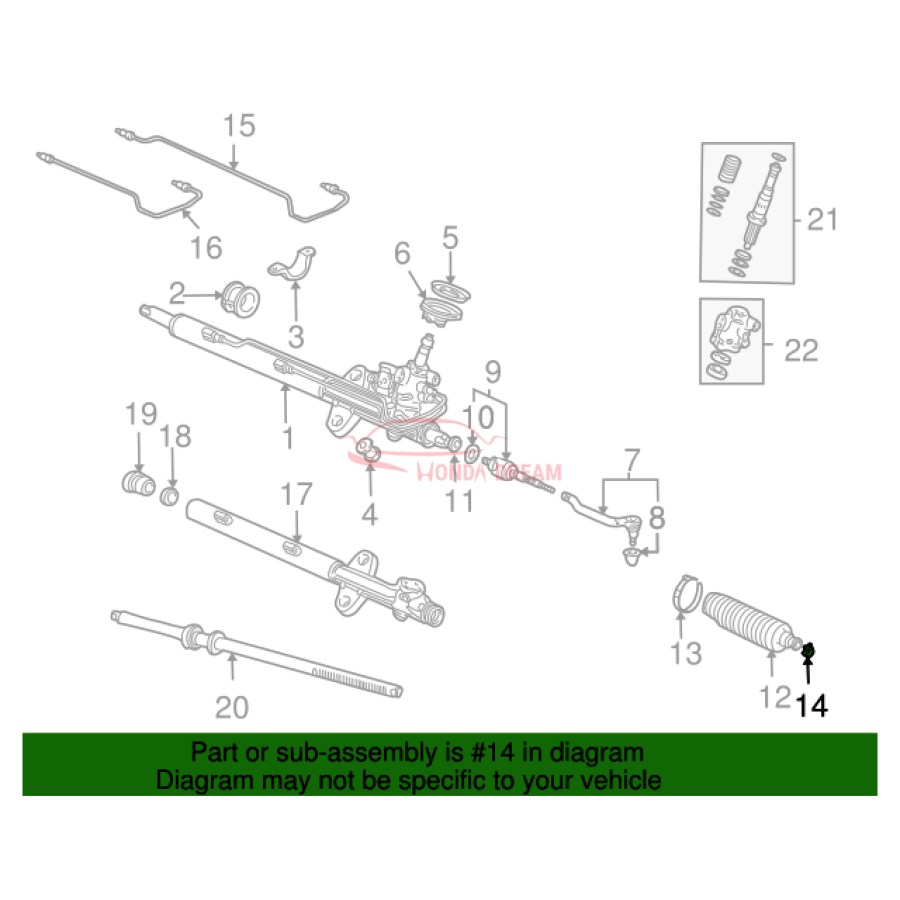 Clip, Steering Tie Rod (53434-S84-A01) - 2