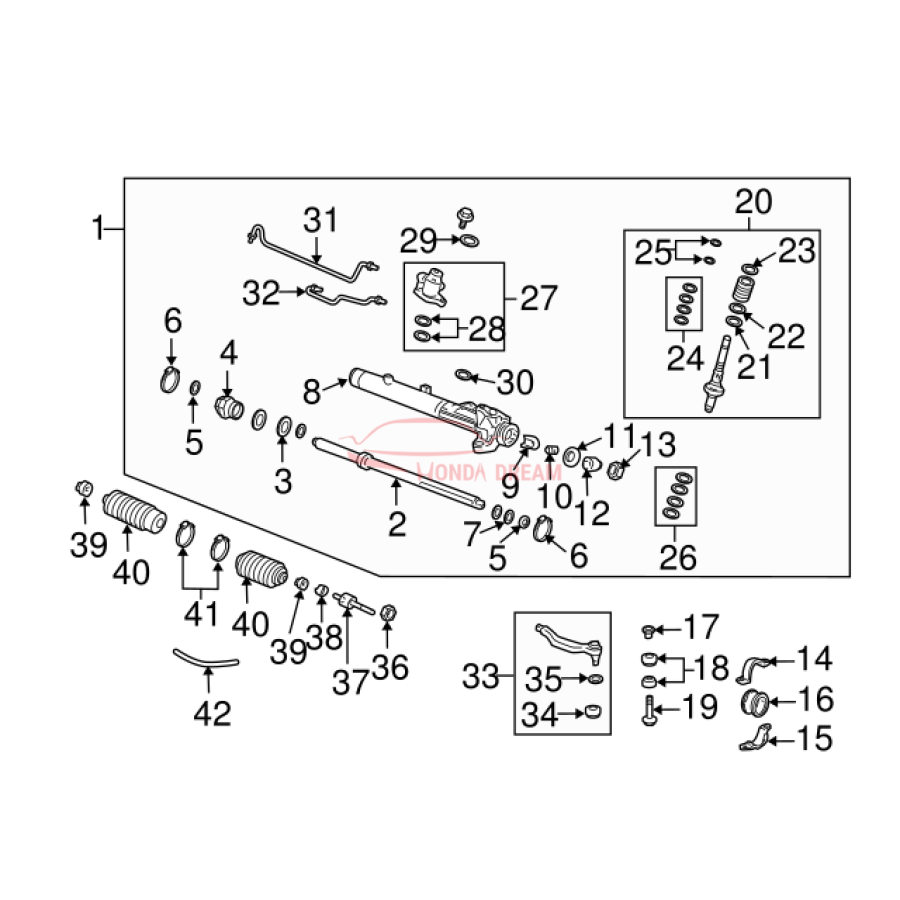 Clip, Steering Tie Rod (53434-SD9-000) - 3