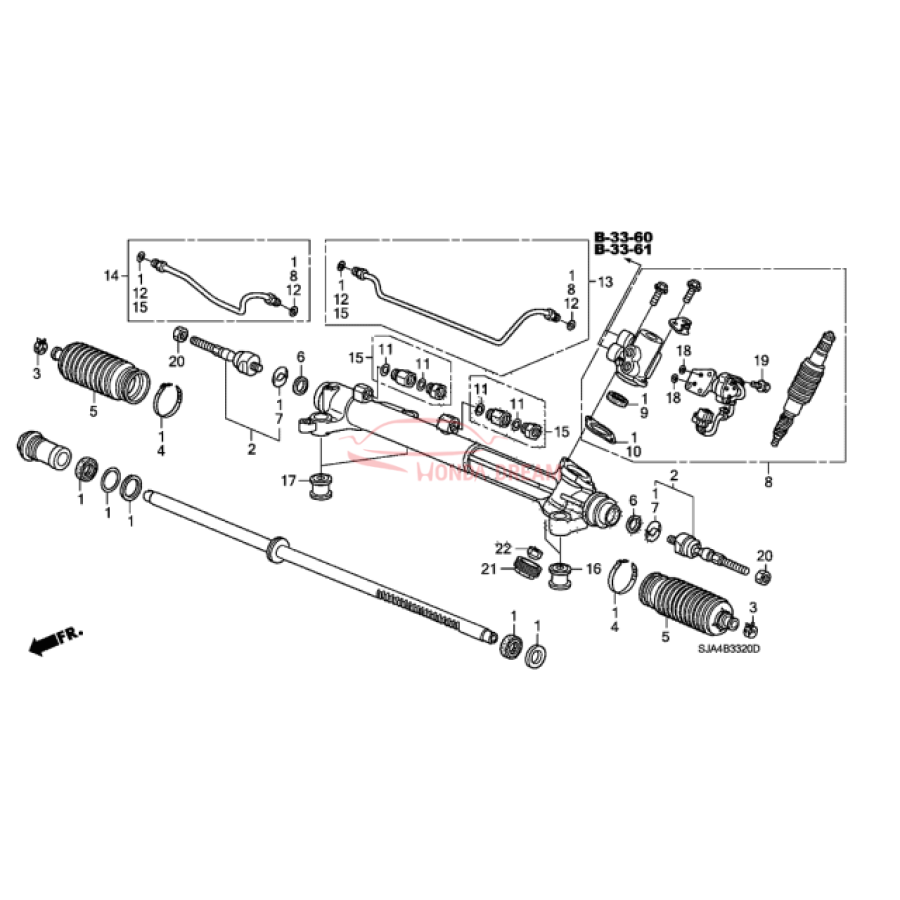 Clip, Steering Tie Rod (53434-SJA-A01) - 2