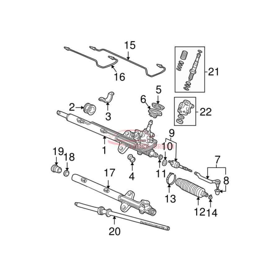 Хомут пильовика рульової рейки, до тяги (53434-SJC-A01) - 3