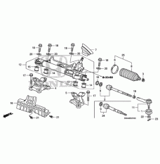 Clip, Steering Tie Rod (53434-SNA-A01)