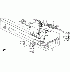 Хомут пильовика рульової рейки, до рейки (53449-SH3-000)