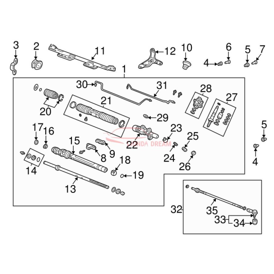 RACK END COMP (53521-SCV-A01) - 3