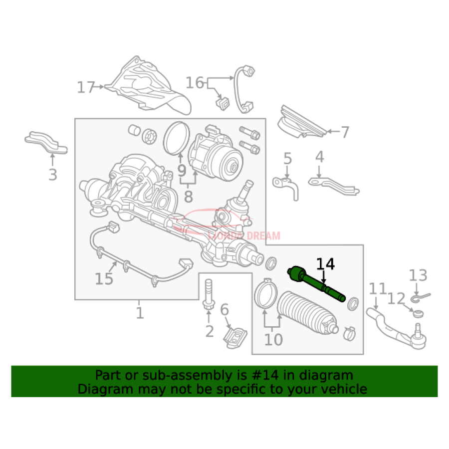 RACK END COMP (53521-TBA-A01) - 2