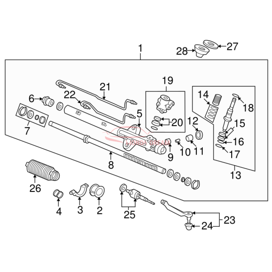 Dust Seal, Tie Rod (53534-S84-A01) - 2