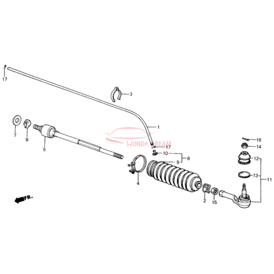 Dust Seal, Tie Rod (53534-SB4-951) - 2