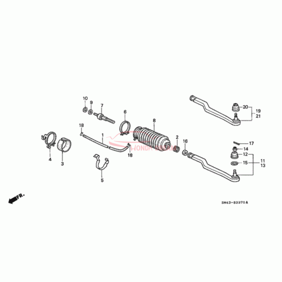 Dust Seal, Tie Rod (53534-SD4-000) - 1