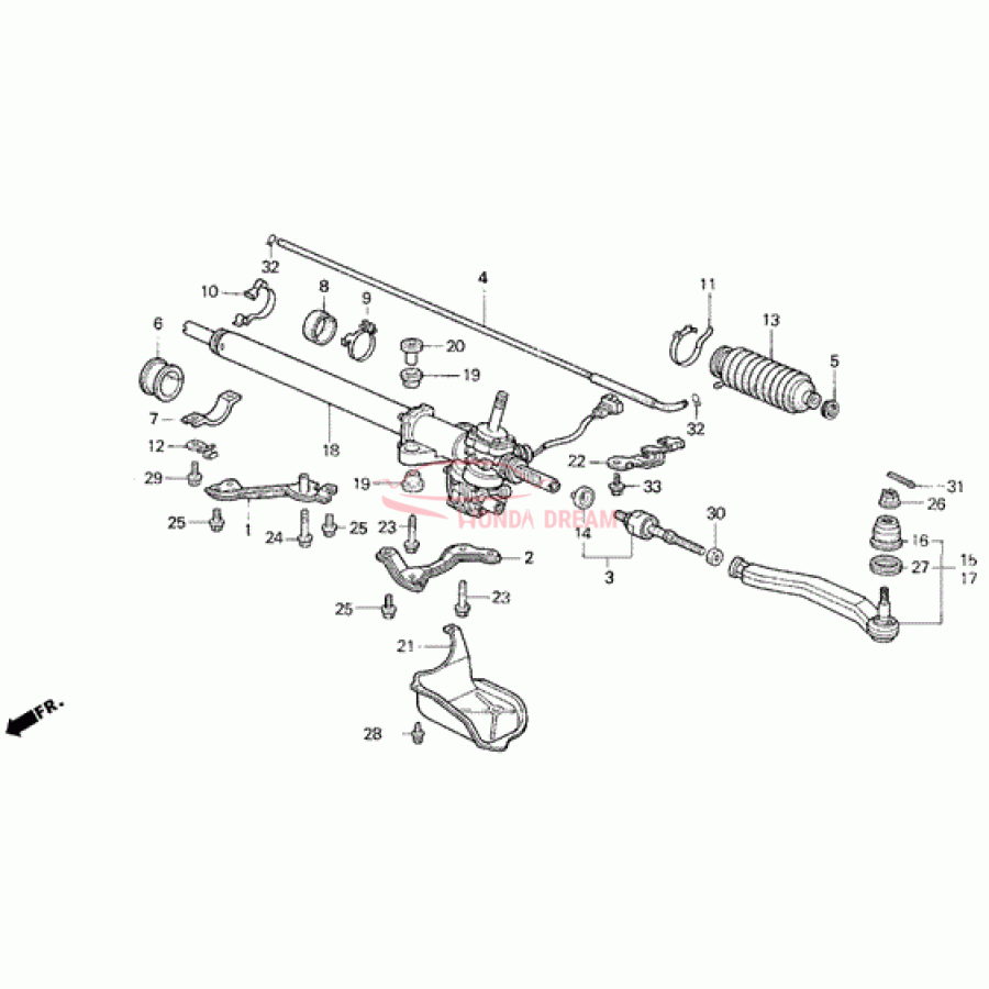 Dust Seal, Tie Rod (53534-SL4-J01) - 1