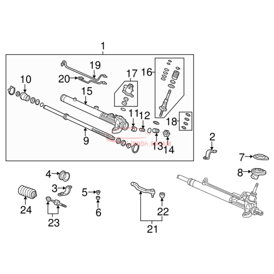 Dust Seal, Tie Rod (53534-SR3-N52) - 2