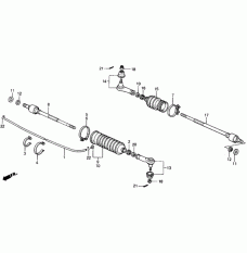 Washer, Tie Rod Stopper (53535-SB3-010)