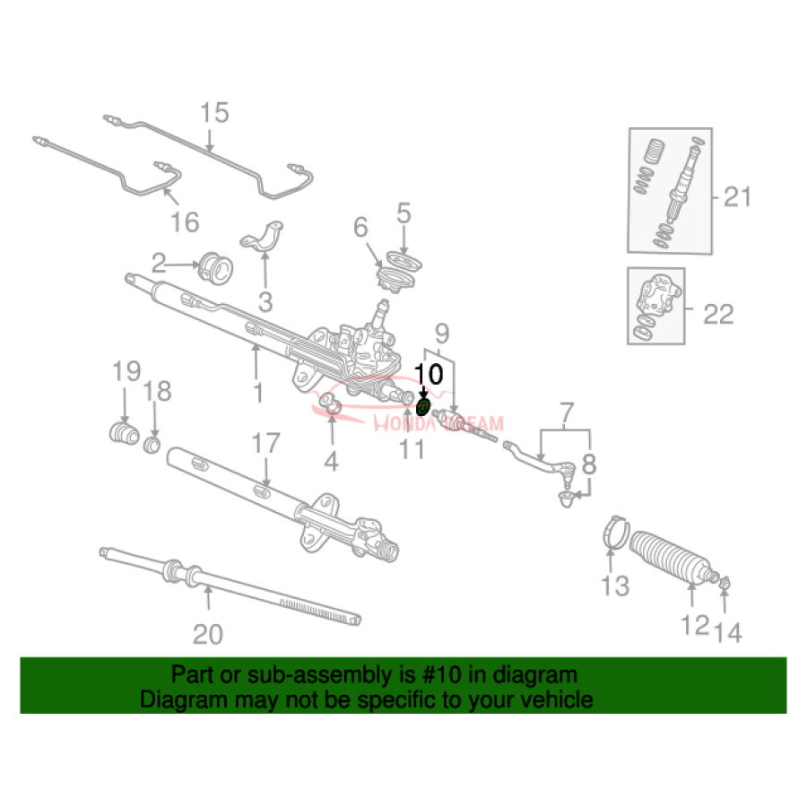 Washer, Tie Rod Lock (53536-S3V-A01) - 2