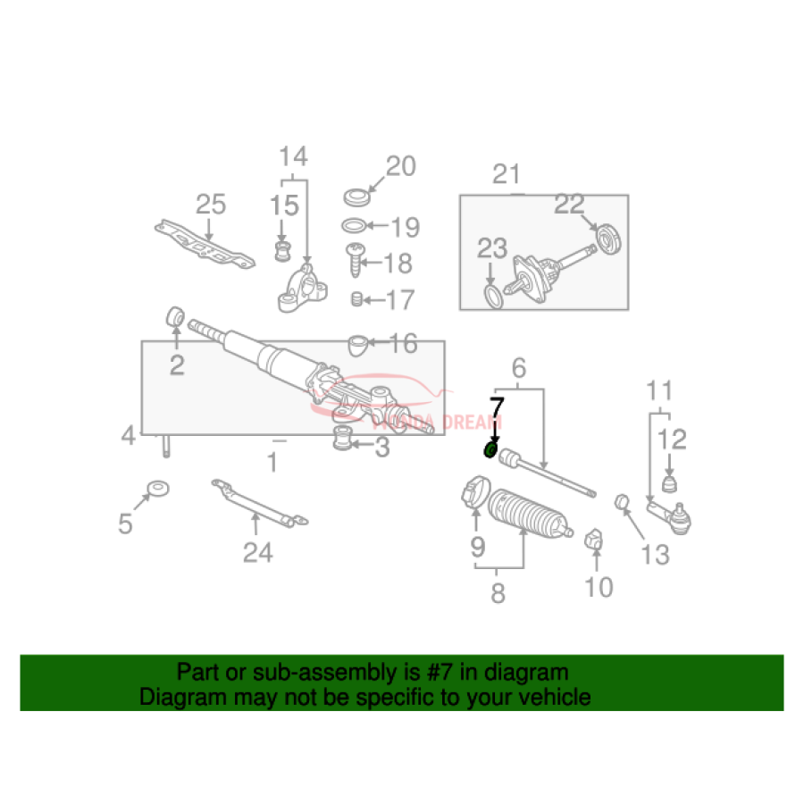 Washer, Tie Rod Lock (53536-S84-A01) - 2