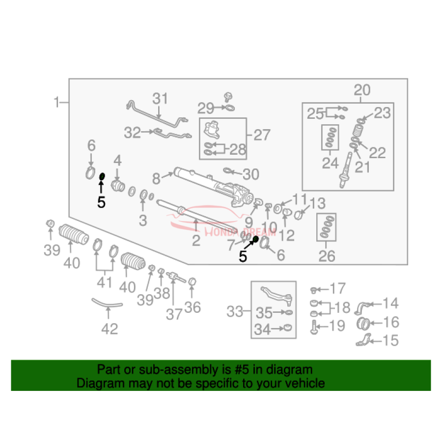 Washer, Tie Rod Lock (53536-SR3-000) - 2