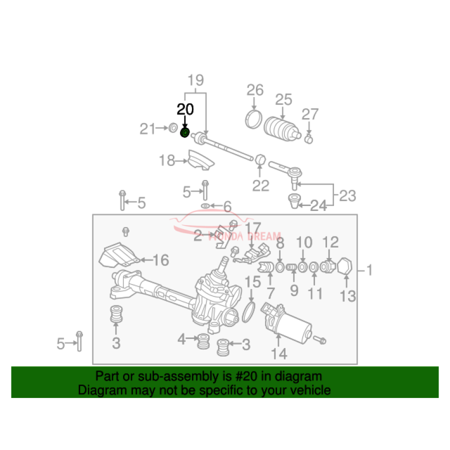 Washer, Tie Rod Lock (53536-TK6-A01) - 2