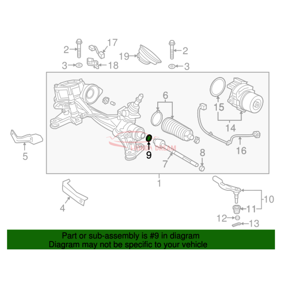 Inner Tie Rod Stopper (53537-TBA-A01) - 2