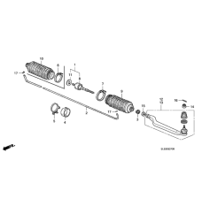 End, Right Tie Rod (53540-SL5-A01)