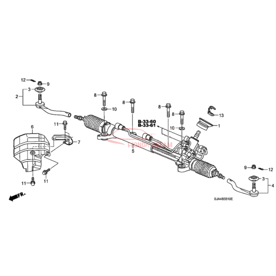 Boot, Tie Rod End (53546-SJA-004) - 2