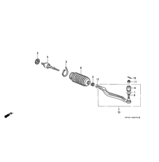 End, Left Tie Rod (53560-SP0-013)