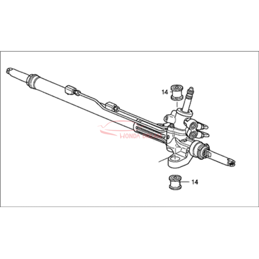 Gear Box Assembly, Steering (53601-SDA-A03) - 1