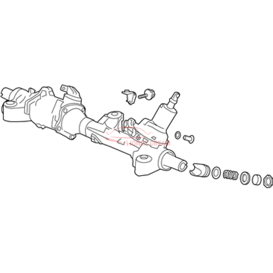 Gear Box Assembly, Steering (53601-T2G-A92) - 1