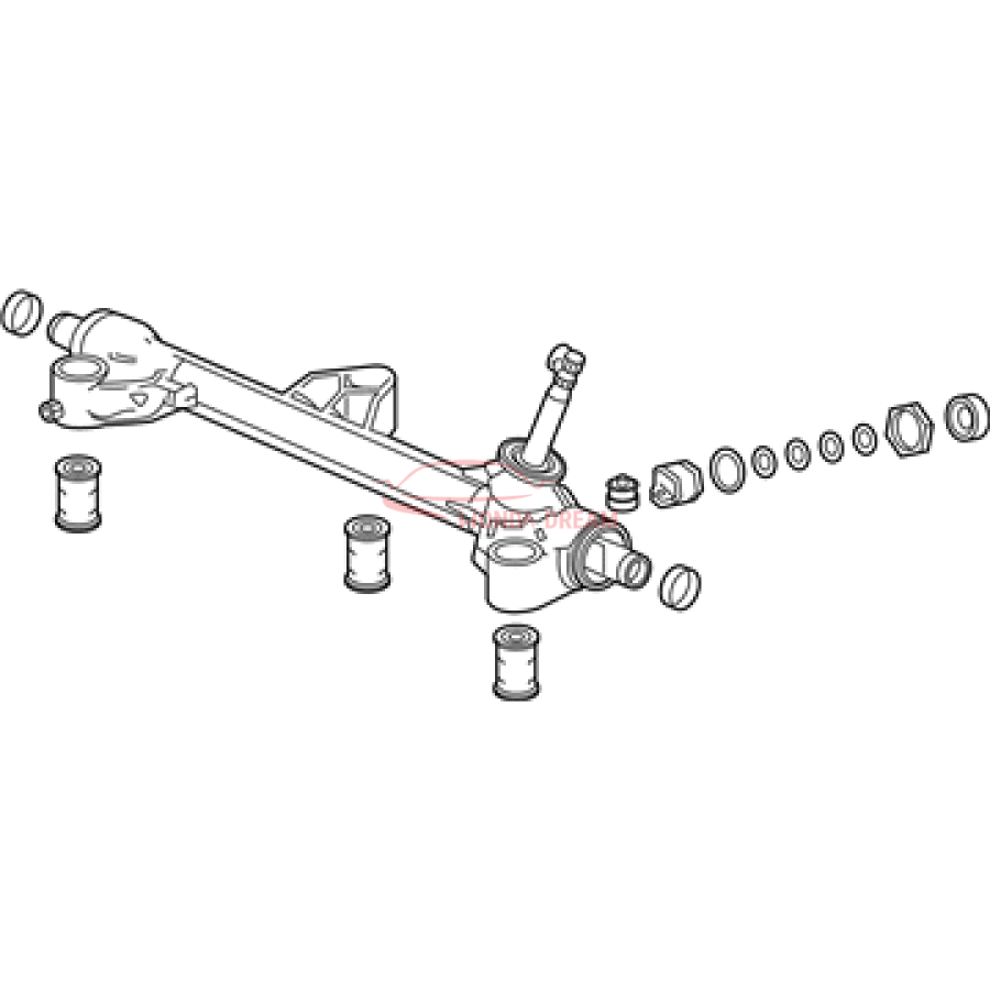 Gear Box Assembly, Steering (53601-TG7-A01) - 1