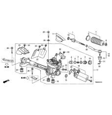 Gear Box Assembly, Steering (53601-TM8-A03)