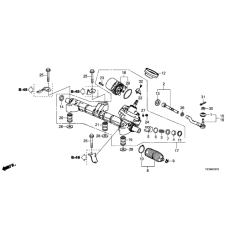 Gear Box Assembly, Steering (53601-TZ4-A01)