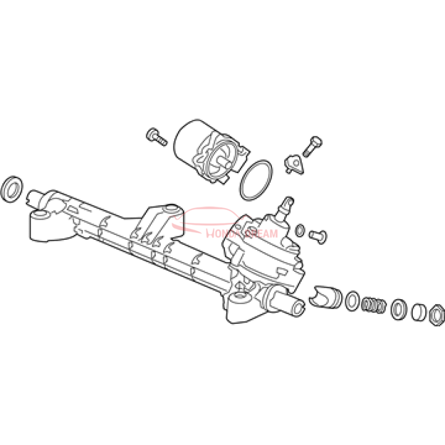 Gear Box Assembly, Steering (53601-TZ4-A01) - 2